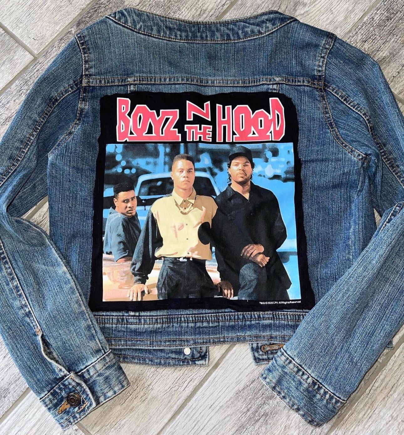 Kinda Classy, Kinda Hood Hand-Sewn Denim Jacket