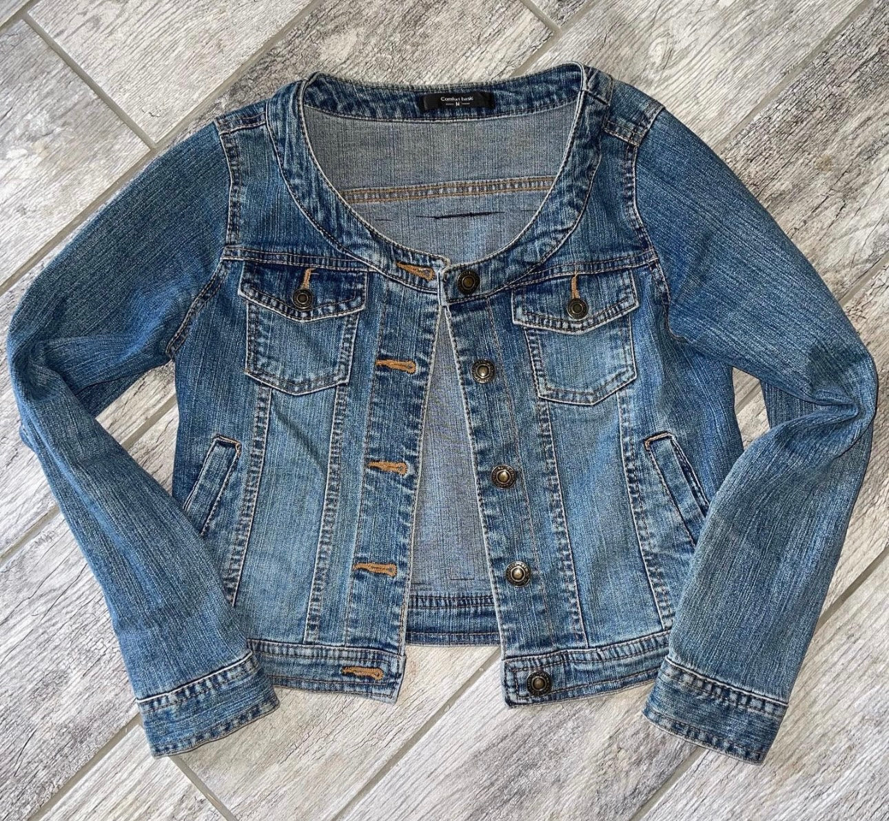 Kinda Classy, Kinda Hood Hand-Sewn Denim Jacket