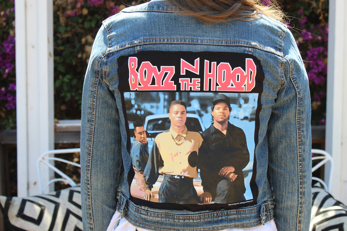 Kinda Classy, Kinda Hood Hand-Sewn Denim Jacket